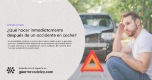 Conductor abrumado tras accidente de auto