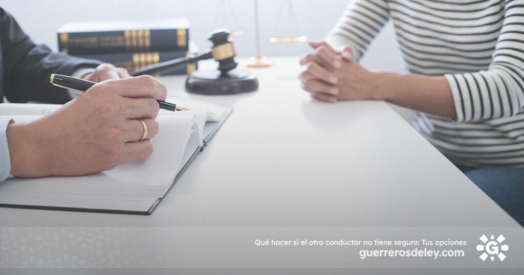 Consulta con abogado tras accidente