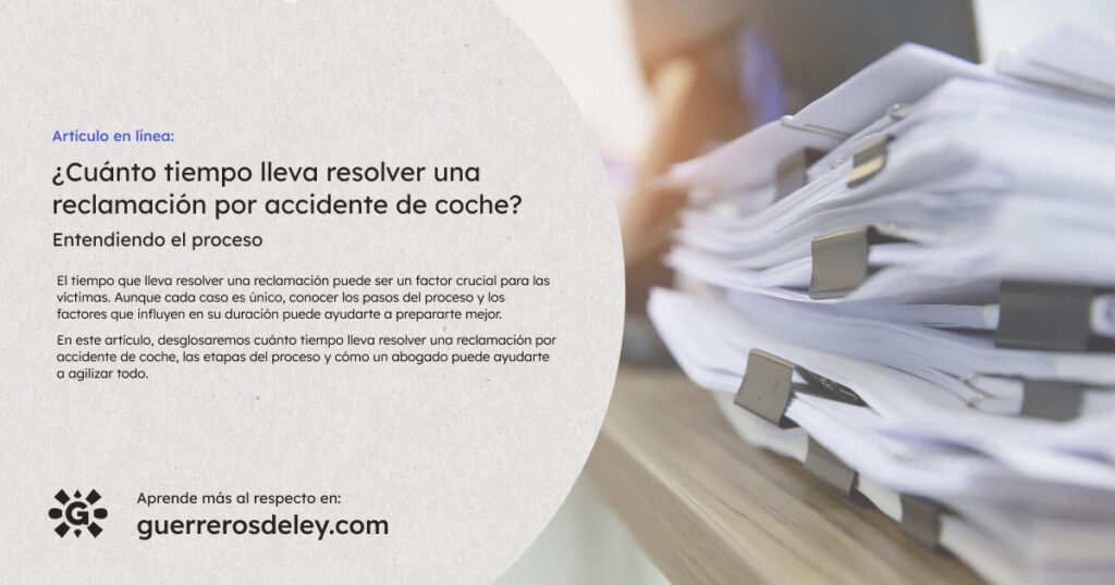 Pila de documentos para compensación por accidente