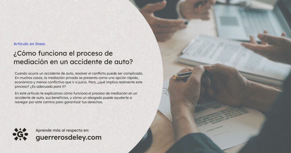 Proceso de mediación entre dos partes