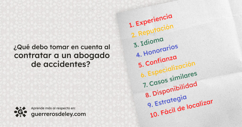 Puntos a tomar en cuenta al contratar un abogado