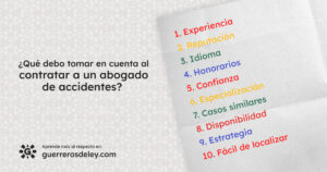 Puntos a tomar en cuenta al contratar un abogado