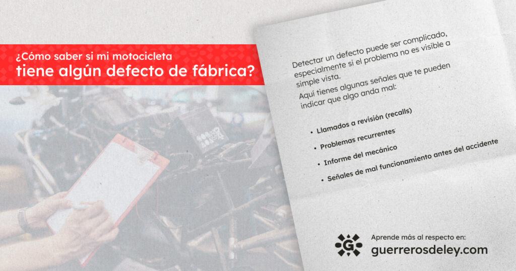 Señales de una moto defectuosa