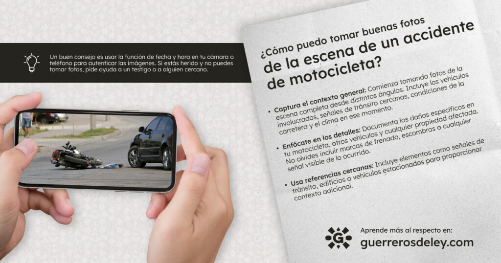 Tips sobre cómo tomar fotos a accidente