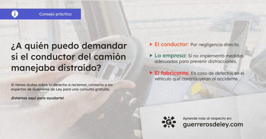 A quién demandar por distracción