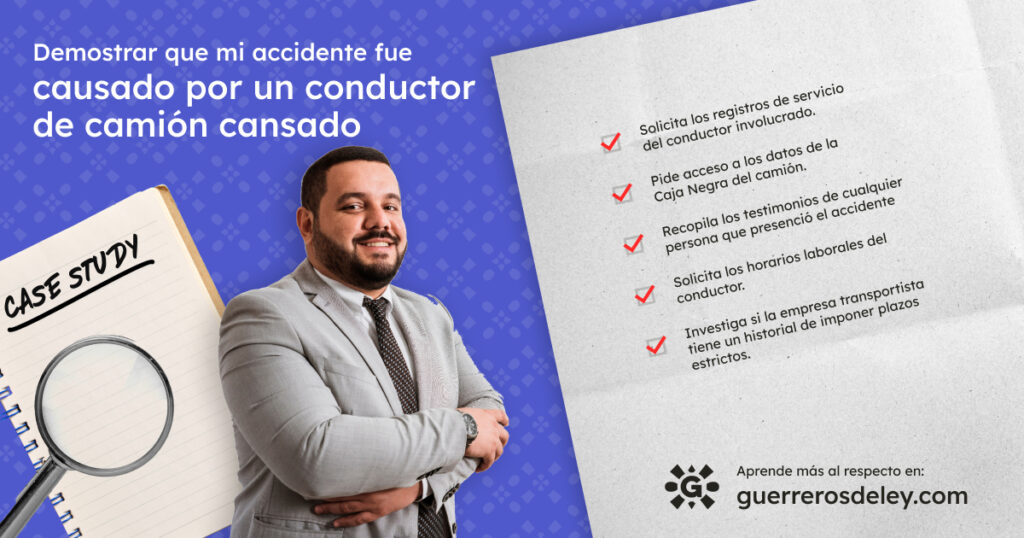 Cómo demostrar responsable al conductor de camión