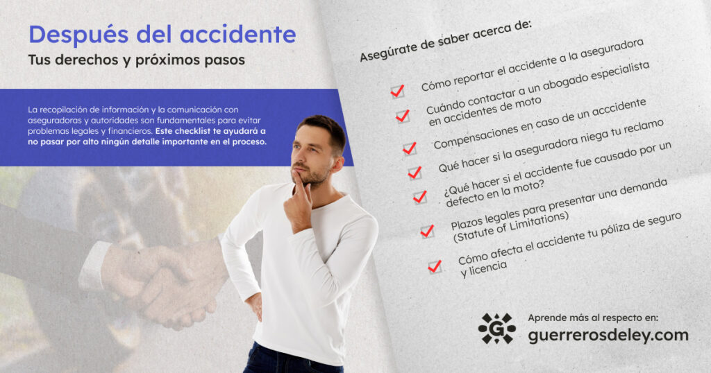 Lo que debes saber después de un accidente