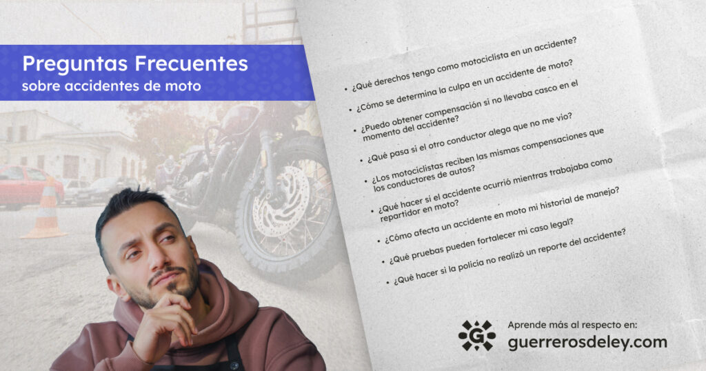 Preguntas frecuentes sobre accidentes de moto