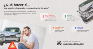 Qué hacer si resulto lesionado en accidente