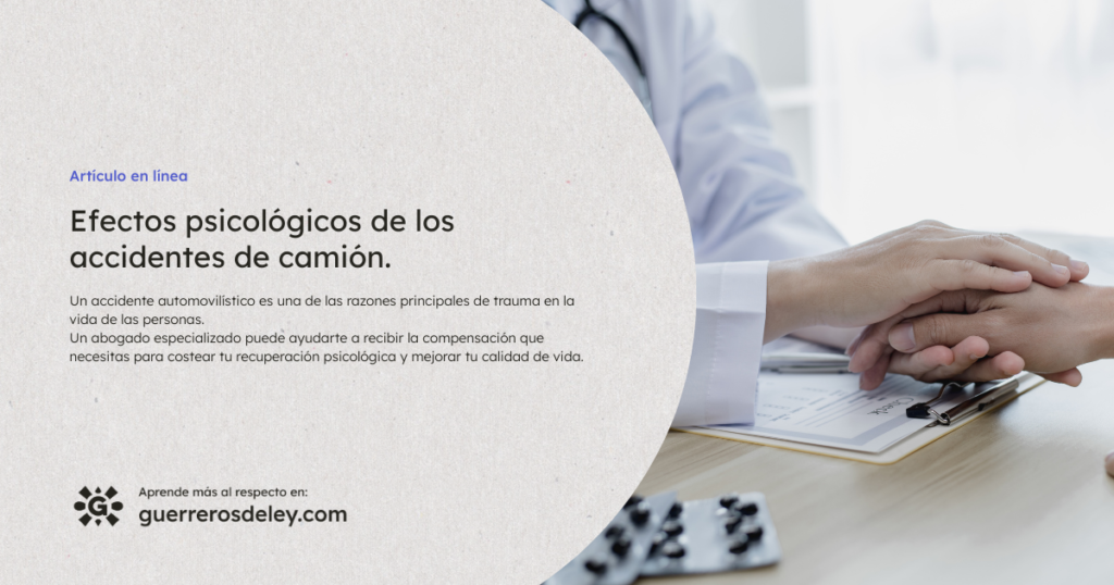 consecuencias psicologicas despues de un accidente