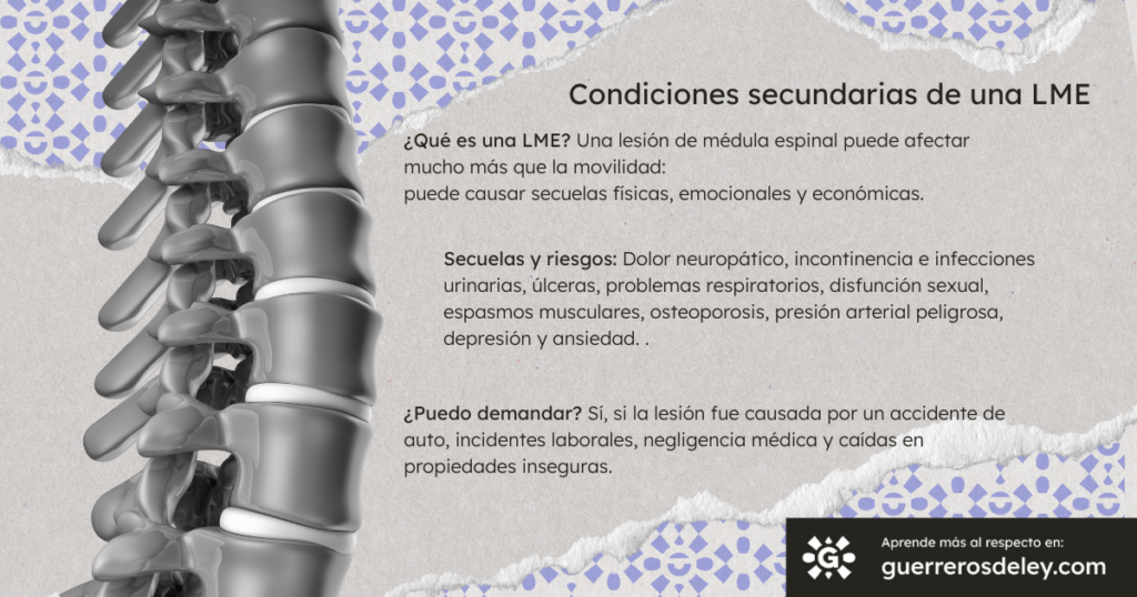 Consecuencias de una lesión de médula