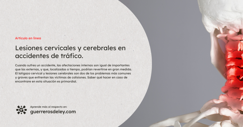 Lesión cervical señalada