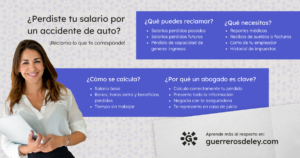 salarios perdidos por un accidente de auto