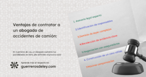 ventajas de contratar a un abogado de accidente de camión